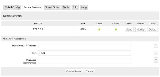 Redis Cache - Server Browser